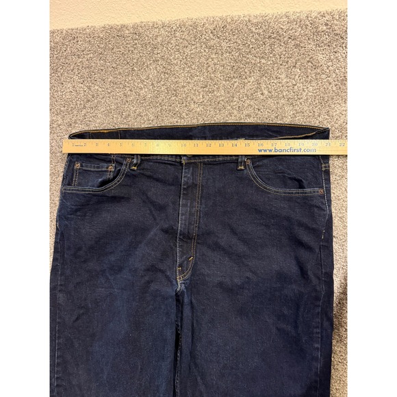 Levi's 550 Relaxed Fit Jeans Mens Size W44 L34 Dark Wash Denim Blue - Picture 6 of 11